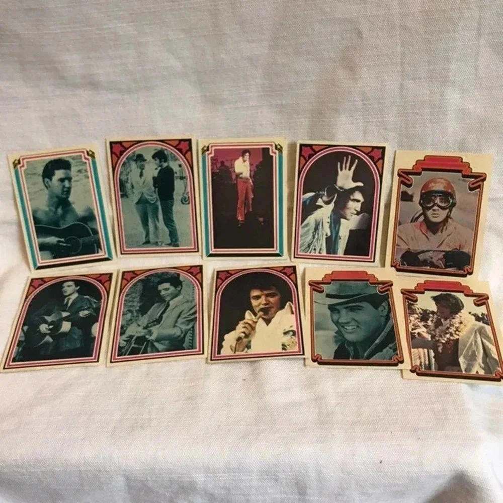 Vintage Elvis Presley Cards Collection 1978 10 cards Lot